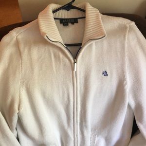 Ralph Lauren women’s large sweater with zipper